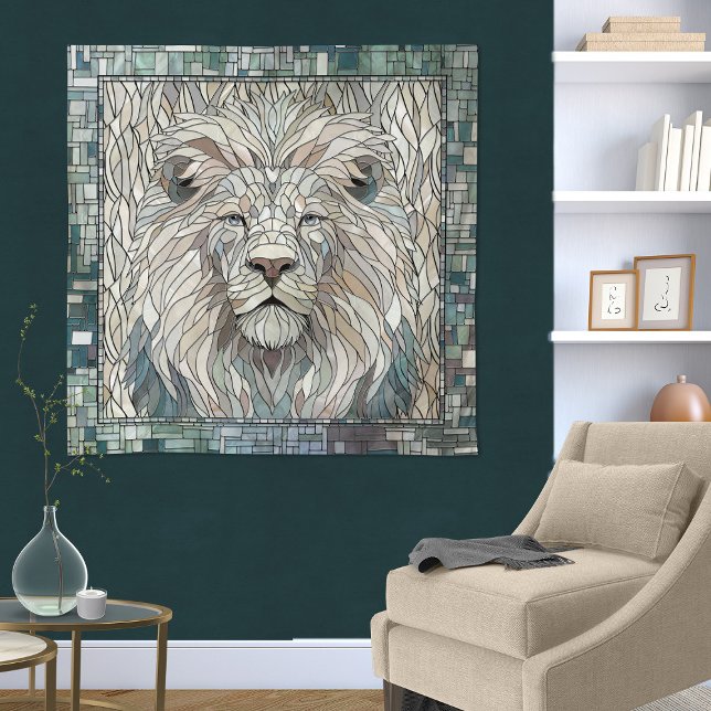 Lion Portrait Mosaik Art Wandteppich (Von Creator hochgeladen)