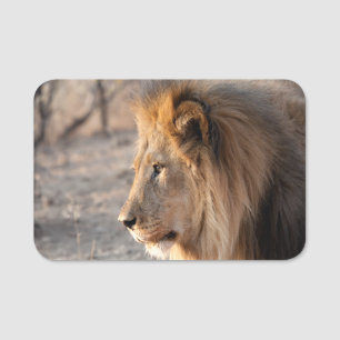 Lion Portrait Namensschild