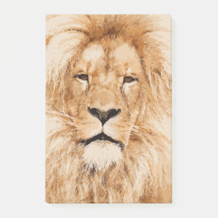 LION PORTRAIT POST-IT KLEBEZETTEL