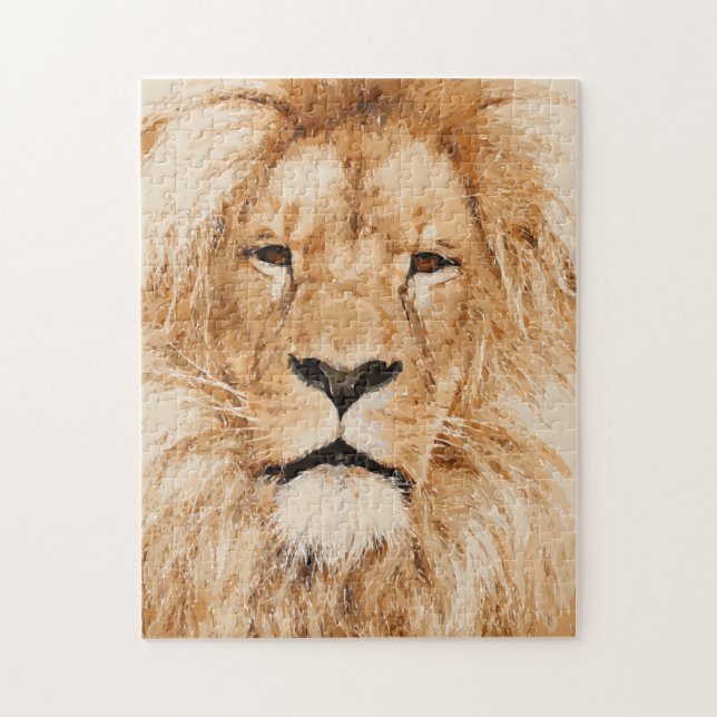 LION PORTRAIT PUZZLE (Vertikal)