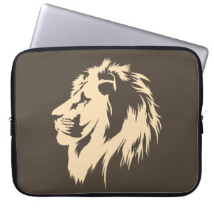 Lion Portrait (Sand) Laptopschutzhülle