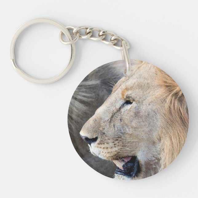 Lion Portrait Schlüsselanhänger (Vorderseite)