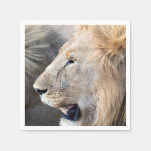 Lion Portrait Serviette