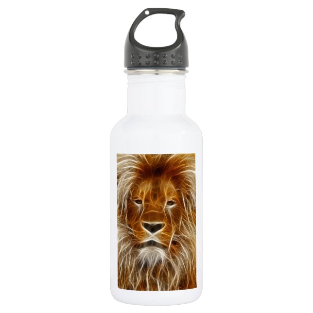 Lion Portrait Trinkflasche (Vorderseite)