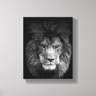 Lion Poster Löwe Leinwand BLACK