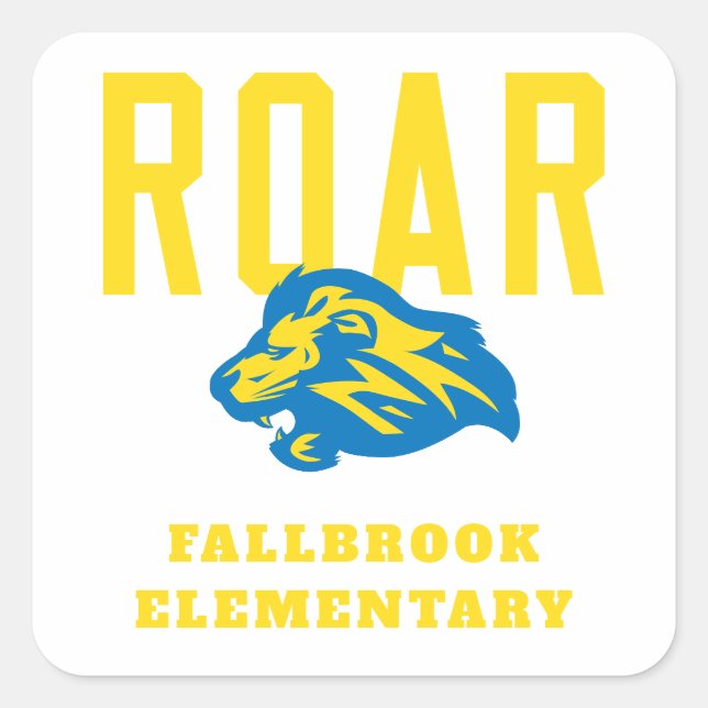 Lion Pride Quadratischer Aufkleber (Vorderseite)