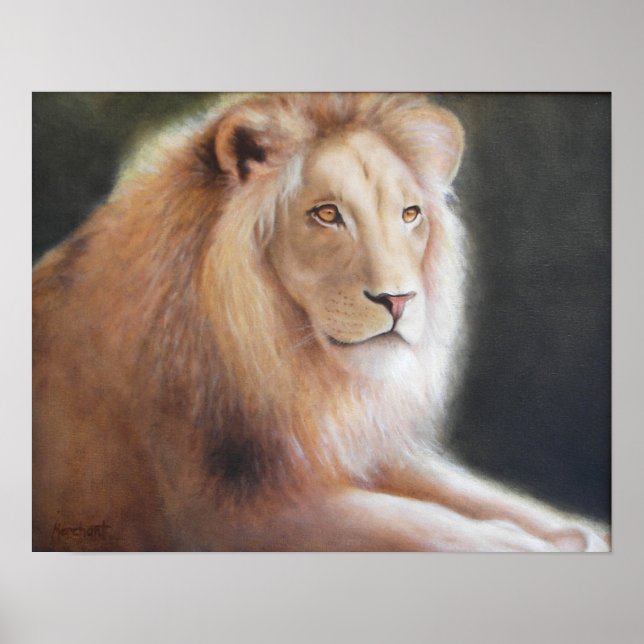 Lion Print Poster (Vorne)