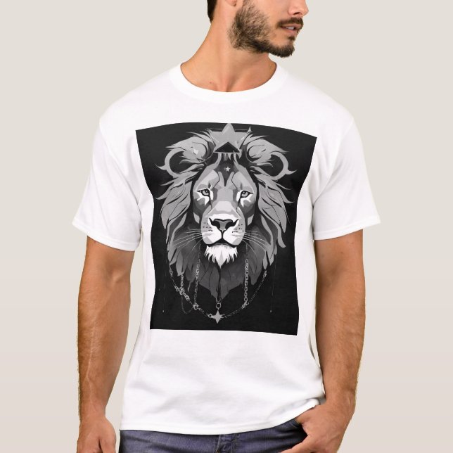 Lion Print T - Shirt (Vorderseite)