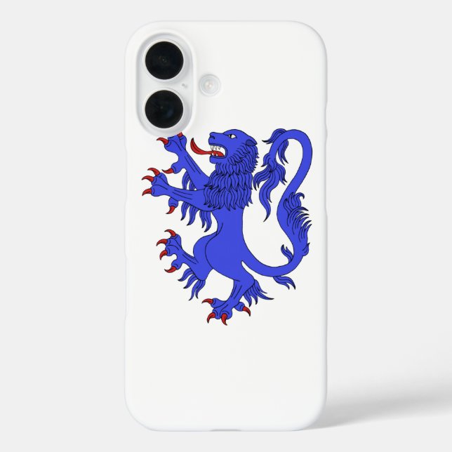 Lion Rampant Azure Case-Mate iPhone Hülle (Rückseite)