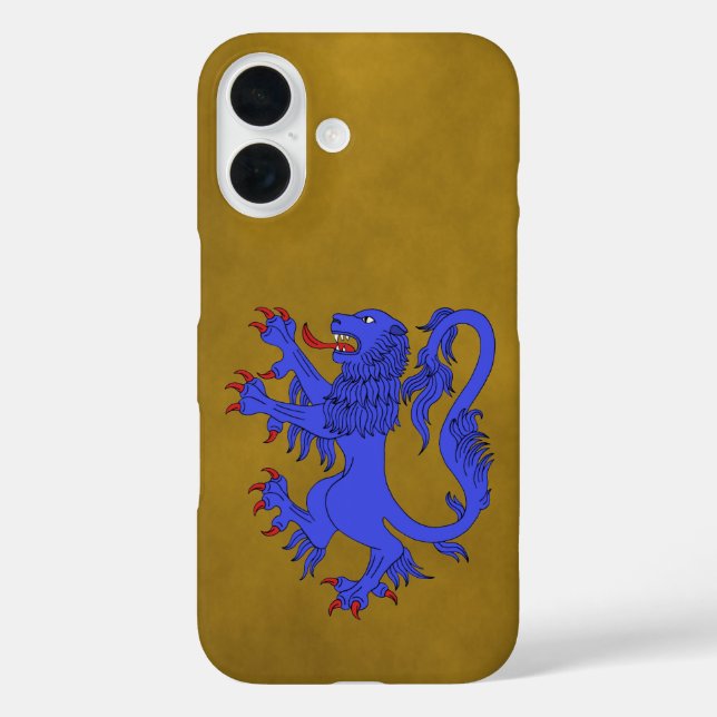 Lion Rampant Azure Case-Mate iPhone Hülle (Rückseite)