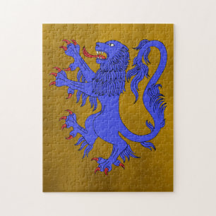 Lion Rampant Azure Puzzle