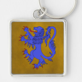 Lion Rampant Azure Schlüsselanhänger