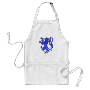 Lion Rampant Azure Schürze