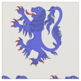Lion Rampant Azure Stoff