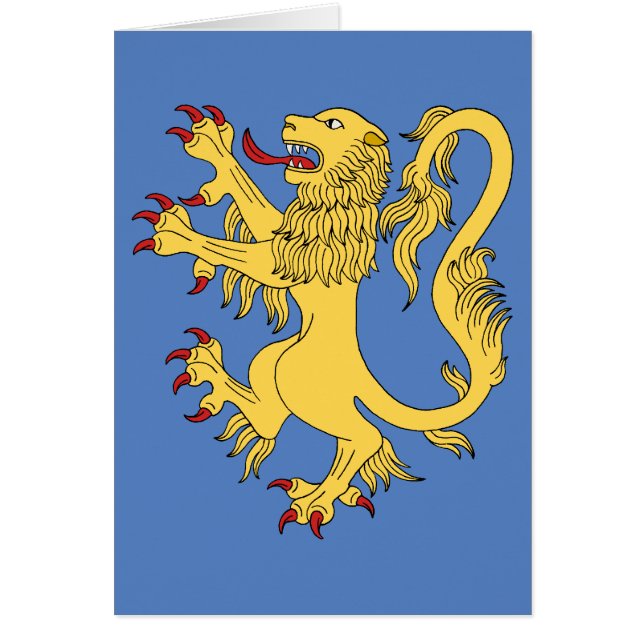 Lion Rampant Grußkarte (Vorne)