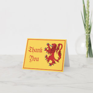 Lion Rampant Gules Dankeschön Karte