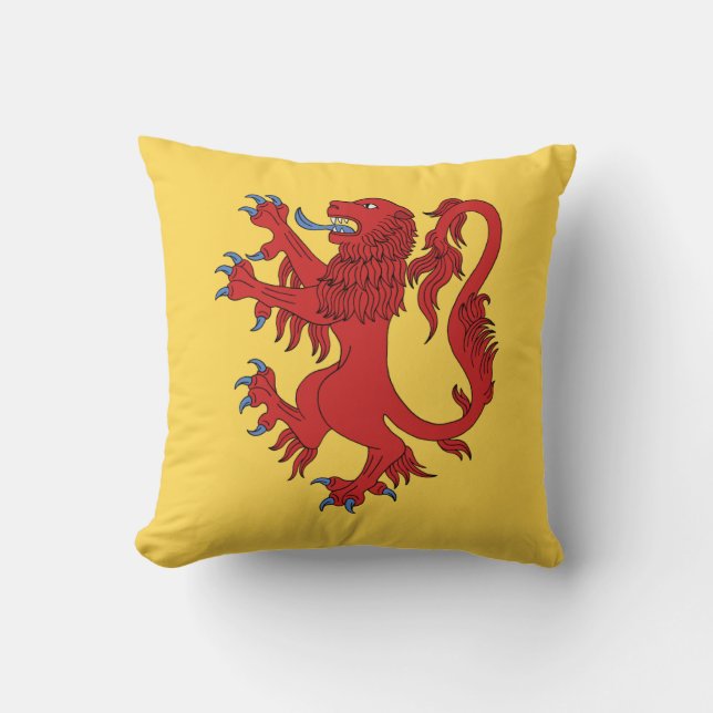 Lion Rampant Gules Kissen (Vorderseite)