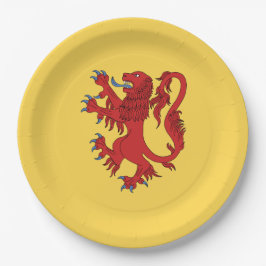 Lion Rampant Gules Pappteller