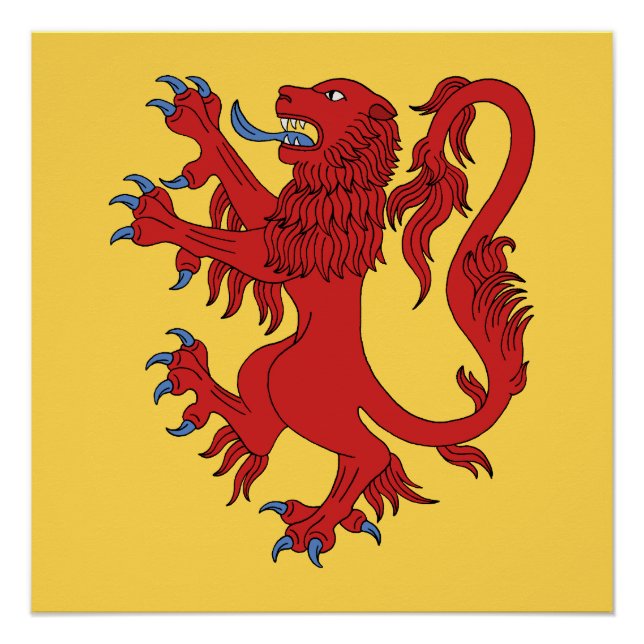Lion Rampant Gules Poster (Vorderseite)