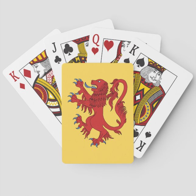 Lion Rampant Gules Spielkarten (Rückseite)
