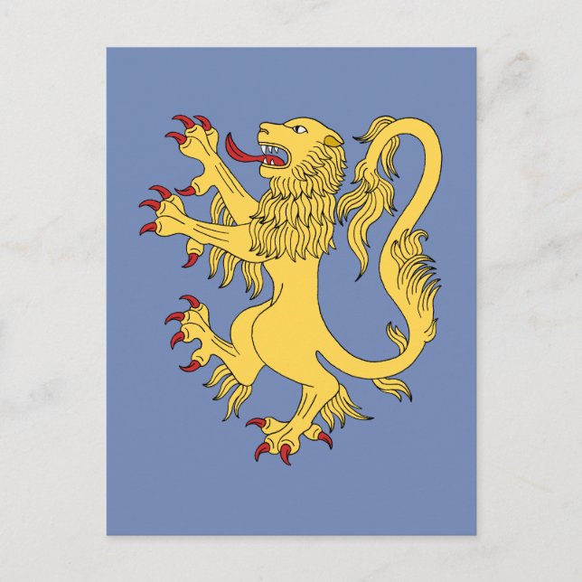 Lion Rampant Postkarte (Vorderseite)