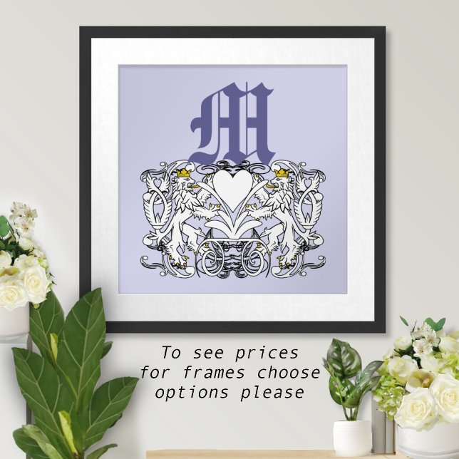 Lion Rampant Renaissance Wedding Poster (Von Creator hochgeladen)