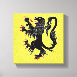 Lion Rampant Sable Leinwanddruck