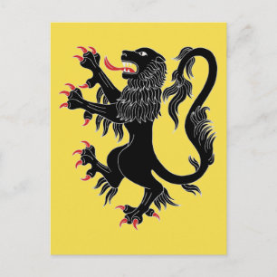 Lion Rampant Sable Postkarte