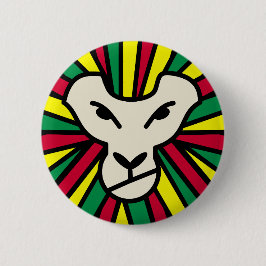 Lion Rastafari Colored Mane Button