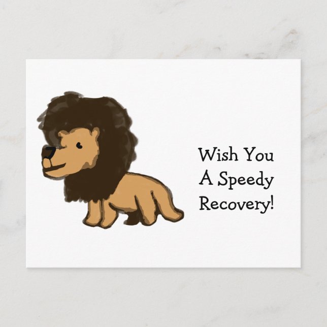 Lion Recovery Card Postkarte (Vorderseite)