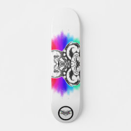 Lion Regenbogen Schwarz-Weiß-Linien Kunsttier Skateboard
