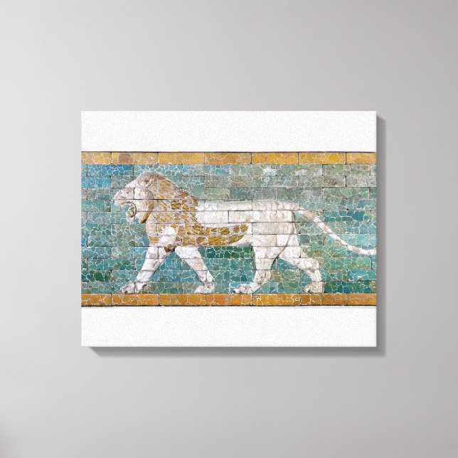 Lion repräsentiert Ishtar Leinwanddruck (Vorderseite)