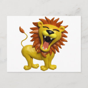Lion Roaring Postkarte