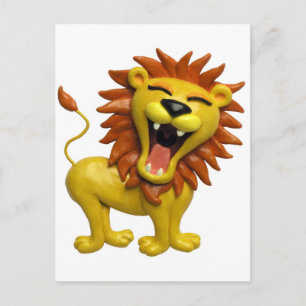 Lion Roaring Postkarte