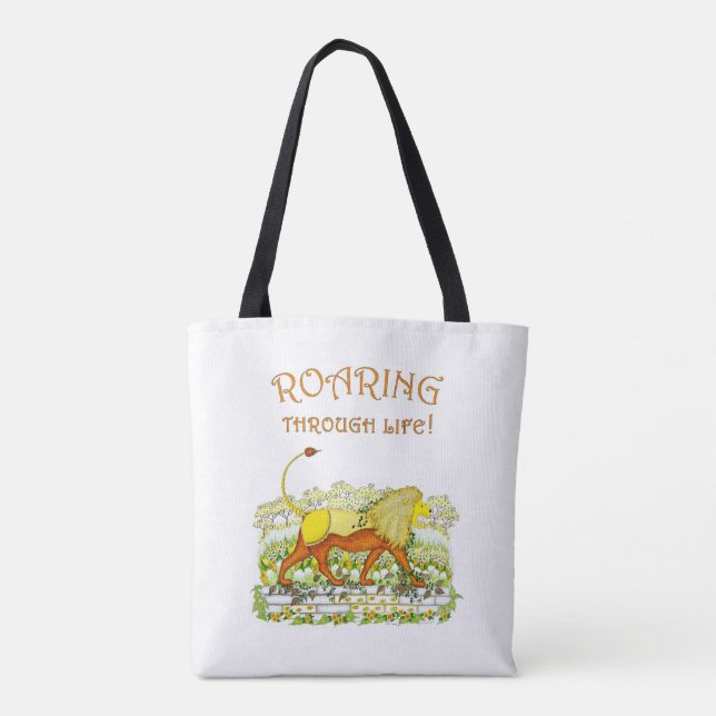 Lion Roaring Through Life Toto Bag (Rückseite)