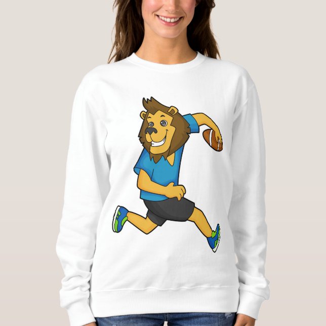 Lion Rugby Player Football Sweatshirt