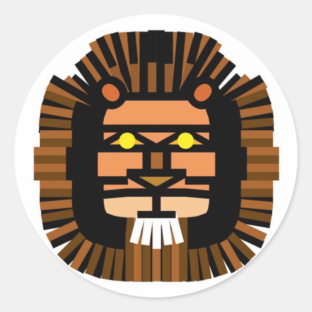 LION RUNDER AUFKLEBER (Vorderseite)