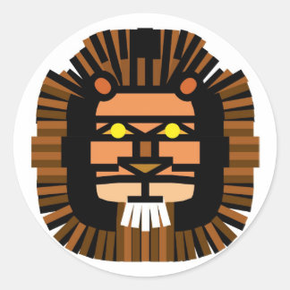 LION RUNDER AUFKLEBER