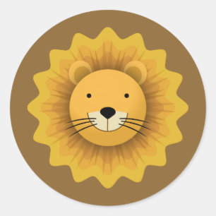 Lion Runder Aufkleber