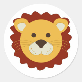 Lion Runder Aufkleber
