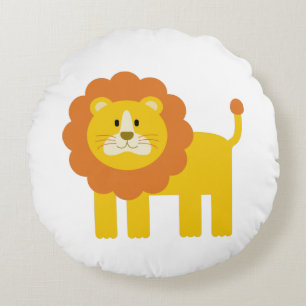 Lion Rundes Kissen