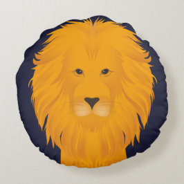 Lion Rundes Kissen