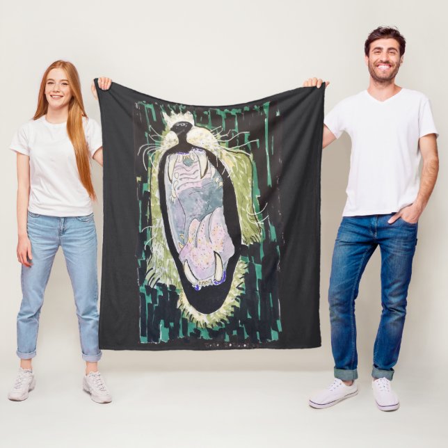 Lion’s Roar Fleecedecke (Beispiel)