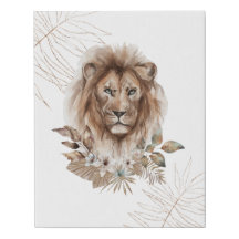 Lion Safari Imitate Canvas Print