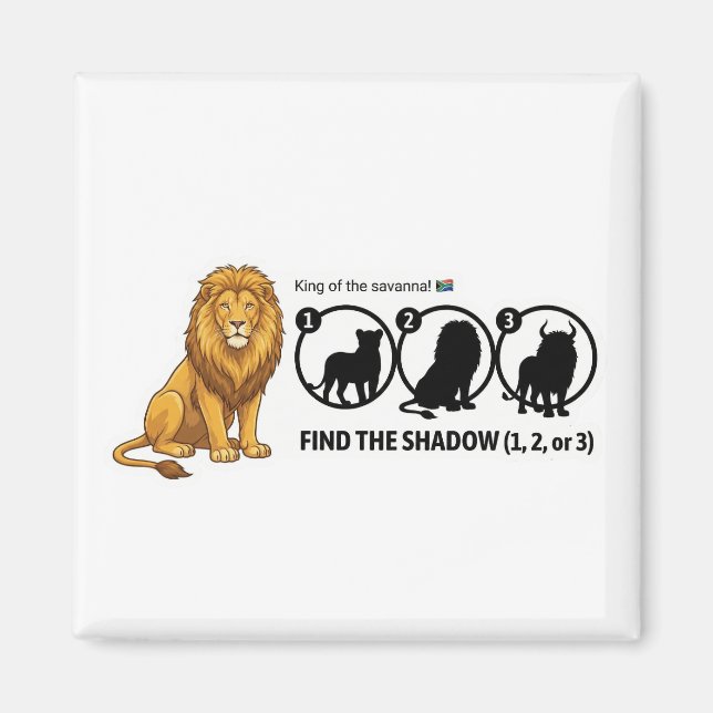 Lion Shadow Matching Magnet (Vorne)