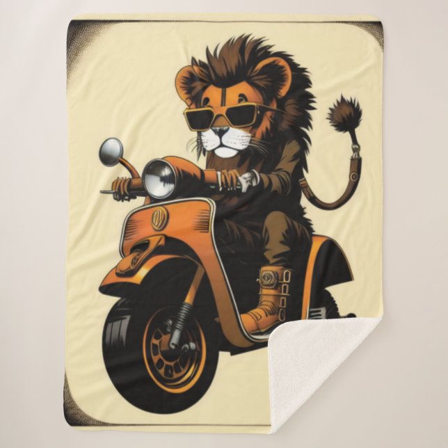 Lion Sherpa Blanket Sherpadecke (Vorderseite)