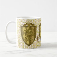 Lion Shield-Familienwappen-Tasse
