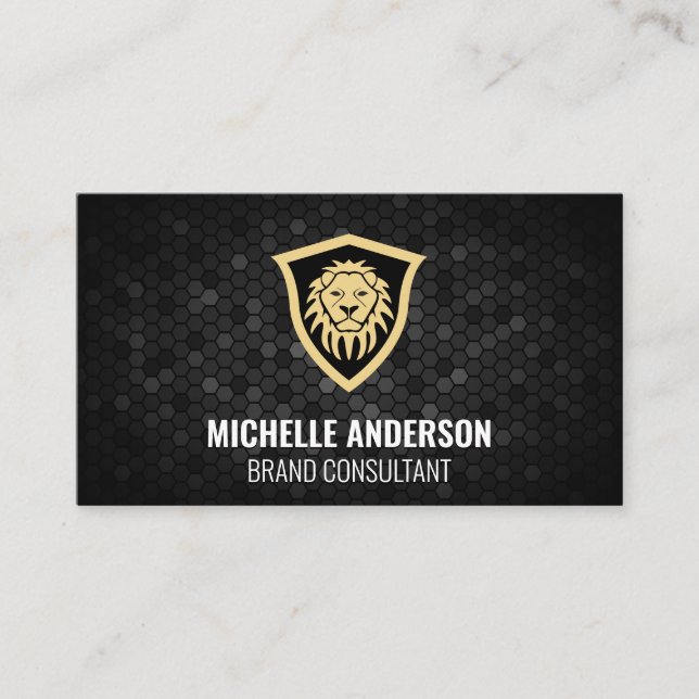 Lion Shield Visitenkarte (Vorderseite)