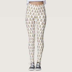 Lion Sign Golden Zodiac Zeichen Goldenes Symbol Leggings