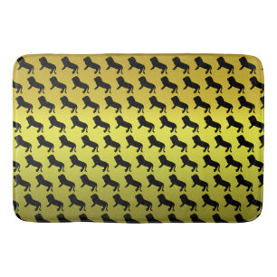 Lion Silhouette Pattern Badematte